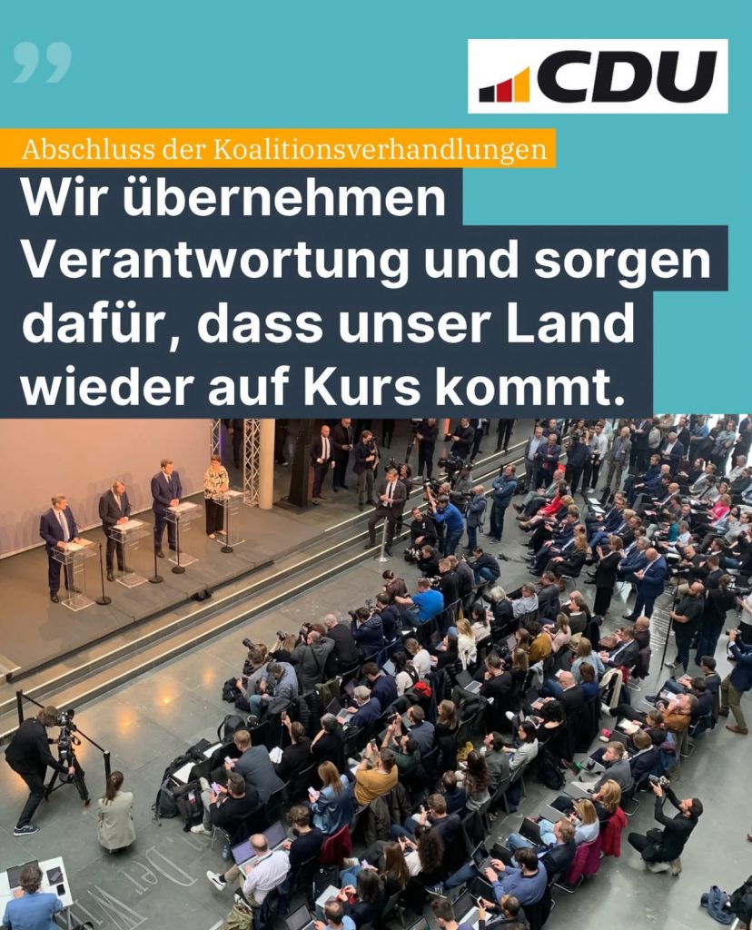 Koalitionsvertrag 2025: CDU übernimmt Verantwortung für Deutschland